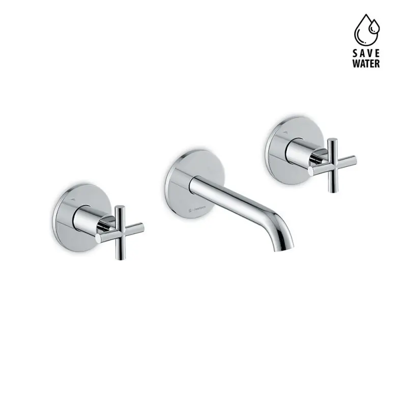 BLINK GRUPPO LAVABO 3 FORI A PARETE S/SCARICO Express Levering