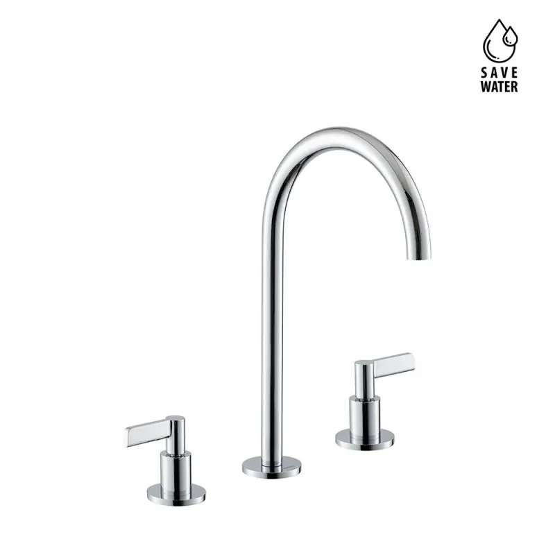 BLINK CHIC GRUPPO LAVABO 3 FORI S/SCARICO BOCCA ALTA Gereduceerde Prijs