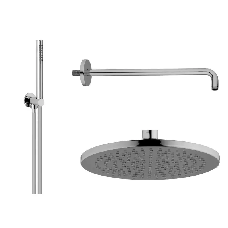 Laatste Kans POP KIT SOFFIONE DOCCIA Ø 250MM ABS C/SET DOCCIA TONDO ABS