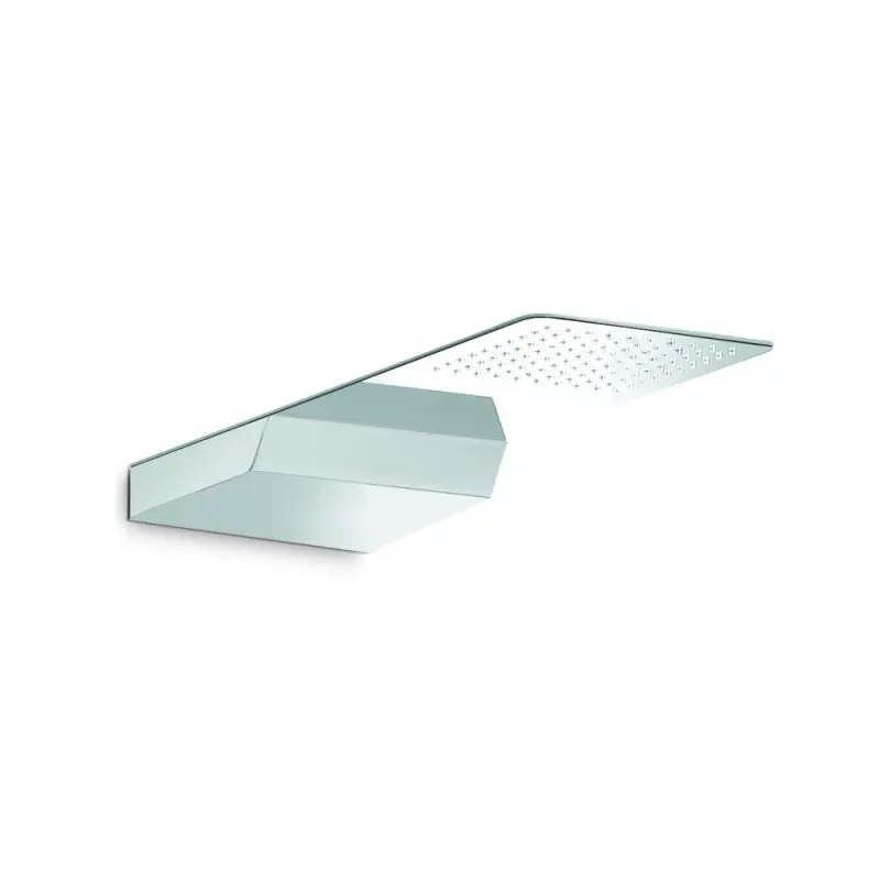 Speciale Aanbieding NEWFORM SOFFIONE DOCCIA QUADRO A PARETE IN ACCIAIO CON GETTO A PIOGGIA