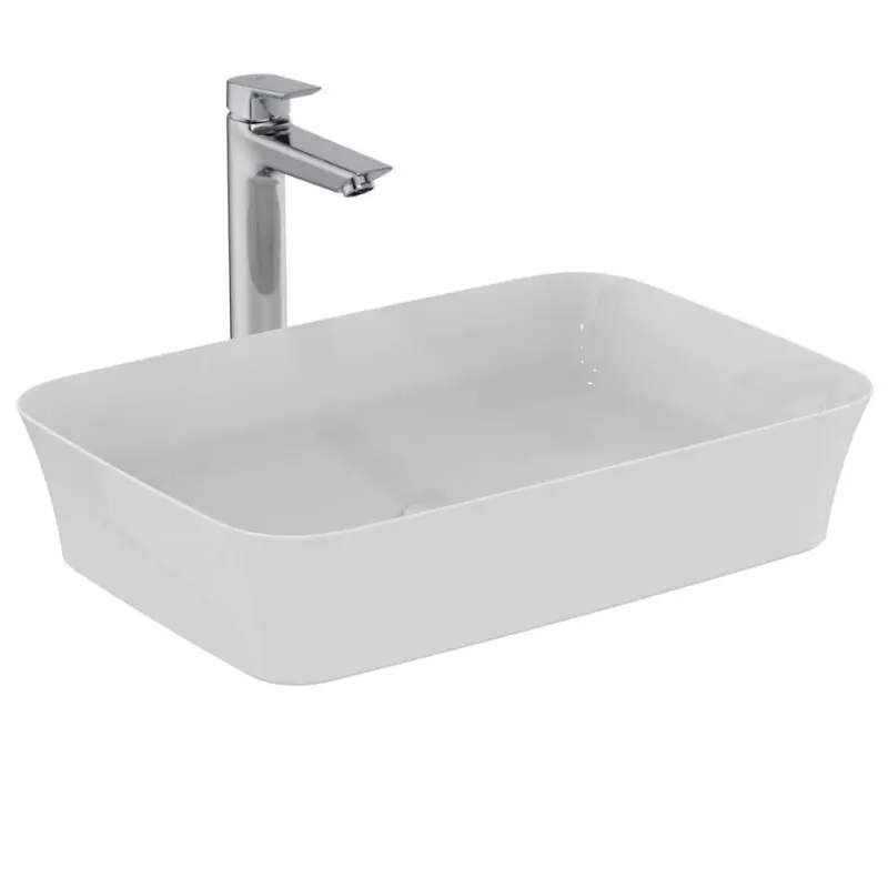 Seizoensaanbieding IPALYSS LAVABO ULTRASOTTILE RETTANGOLARE 550X380 MM DA APPOGGIO