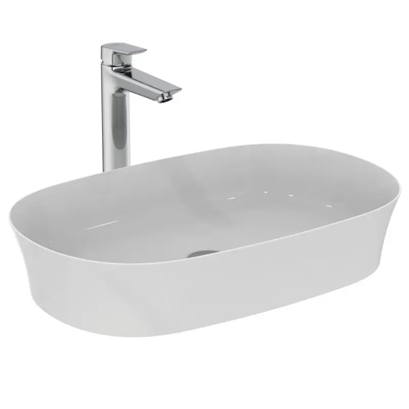 Superprijs IPALYSS LAVABO ULTRASOTTILE OVALE 600X380 MM DA APPOGGIO