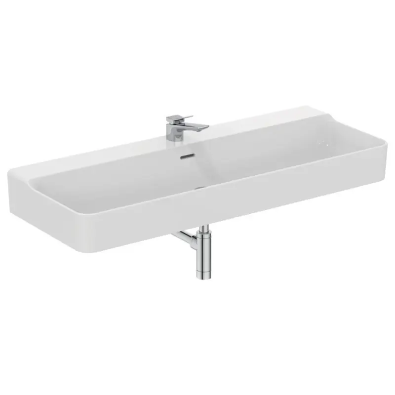 CONCA LAVABO RETTANGOLARE 1200X450 MM C/TROPPOPIENO E 1 FORO Aanbieding