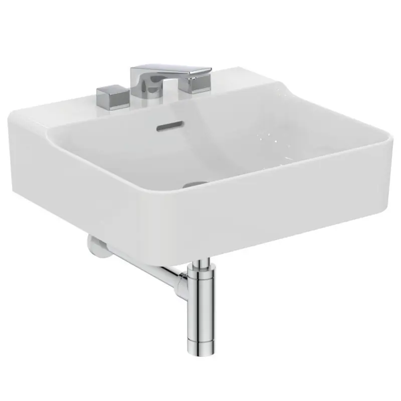 Beperkt Aanbod CONCA LAVABO RETTANGOLARE 500X450 MM C/TROPPOPIENO E 3 FORO