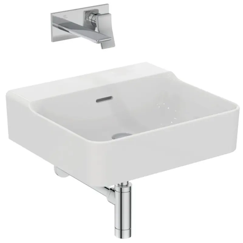 Rechtstreeks Van De Fabrikant CONCA LAVABO DA APPOGGIO RETTANGOLARE 500X450 MM C/TROPPOPIENO E SENZA FORI