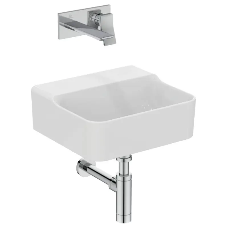 CONCA LAVAMANI RETTANGOLARE 400X350 MM S/TROPPOPIENO E SENZA FORI Superprijs