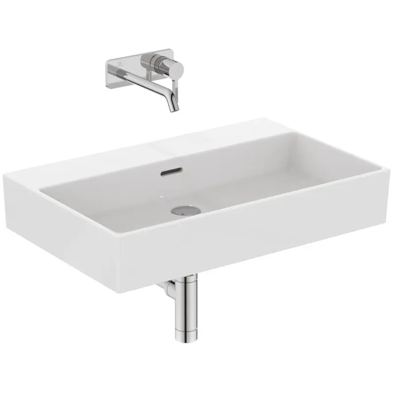 Weekendaanbieding EXTRA LAVABO RETTANGOLARE 700X450 C/TROPPOPIENO E SENZA FORI