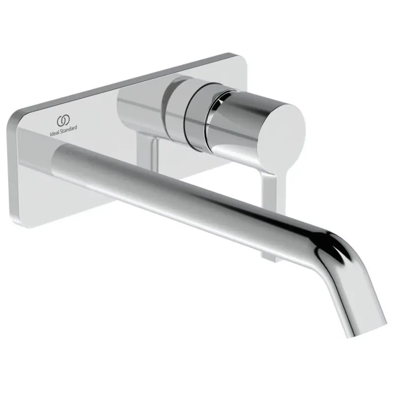 JOY LAVABO MISCELATORE MONOCOMANDO A PARETE C/PIASTRA RETTANGOLARE E BOCCA DA 220MM CROMO Rechtstreeks Van De Fabrikant