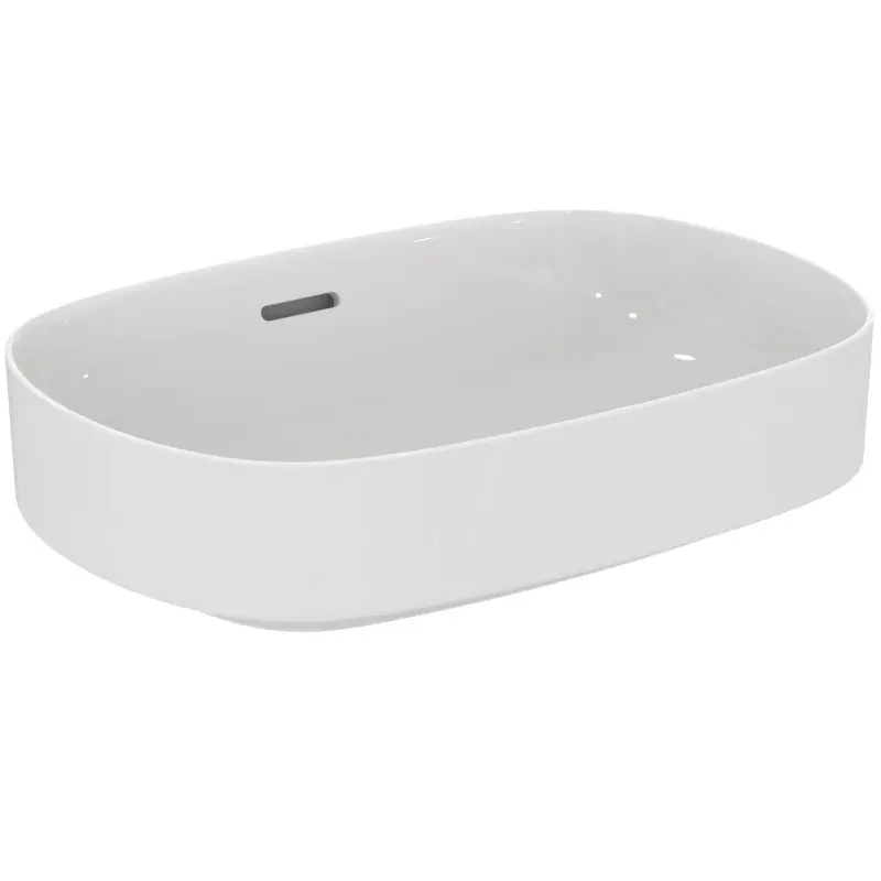 LINDA-X LAVABO DA APPOGGIO OVALE 55 CM C/TROPPOPIENO S/FORO Hoge Kwaliteit