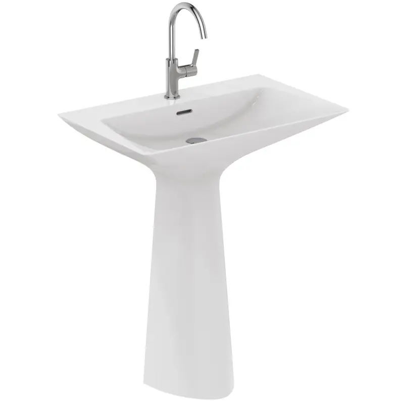 Rechtstreeks Van De Fabrikant TIPO-Z LAVABO TOTEM C/ TROPPOPIENO 1 FORO BIANCO LUCIDO