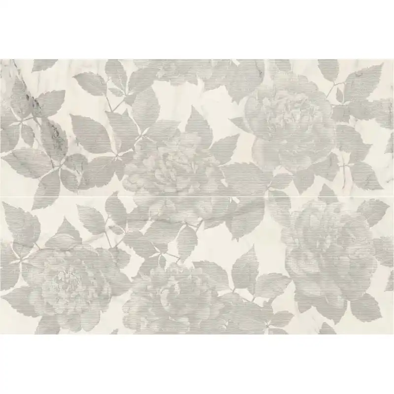 ALLMARBLE_WALL STATUARIO SATIN 80X120 DECORO ROSE Favoriet