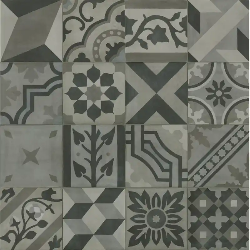 CROGIOLO_D_SEGNI_BLEND CARBONE DECORO MIX 20X20 Koopje