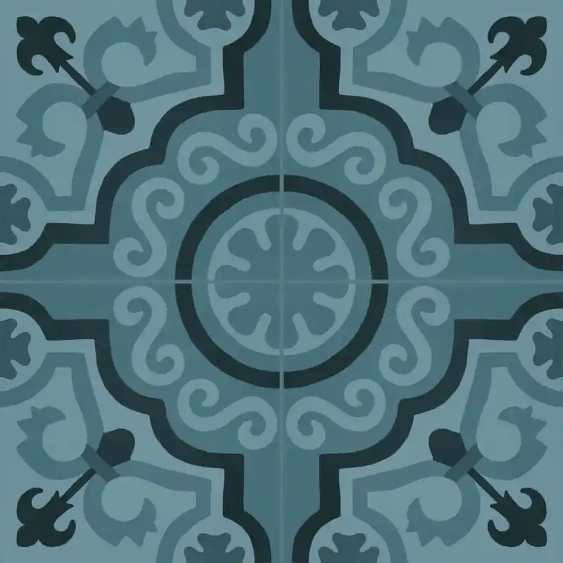 CROGIOLO_D_SEGNI_BLEND AZZURRO TAPPETO 2 20X20 Favoriet