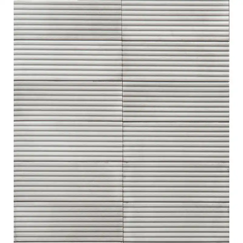 CROGIOLO_RICE GRIGIO STRUTT. PLEAT 3D LUX 7,5X20 Lage Prijs