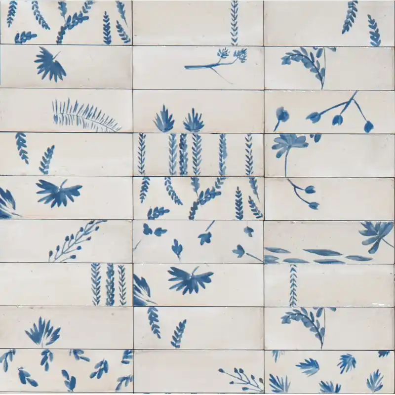 CROGIOLO_RICE NATURAL DECORO LEAF LUX 5X15 Gereduceerde Prijs